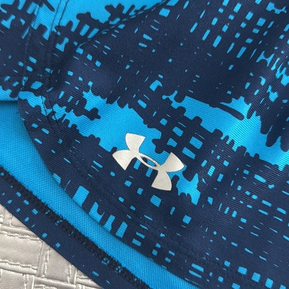 Under ARMOUR athletic blue print shorts size large - Picture 4 of 5